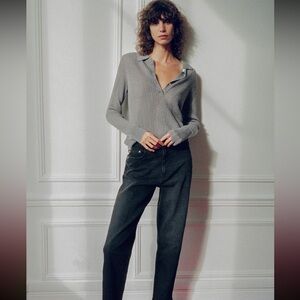 ZARA Knit Polo Sweater